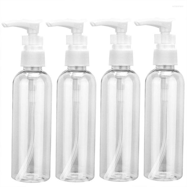 Bouteilles de stockage Bouteille de distributeur en plastique rechargeable pour la lotion de revitalisant de shampooing de voyage et les produits de bain de douche