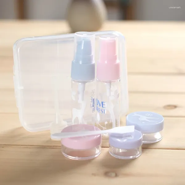 Bouteilles de rangement Refipillable Lotion Spray Crème Box Stick Paille de voyage Cosmetic Set Perfume Handder