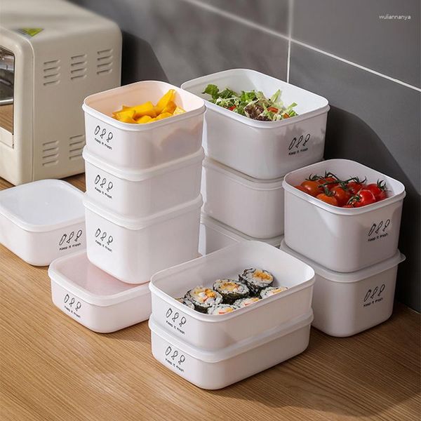 Bouteilles de stockage réfrigérateur fruits légumes frais conservation conteneur Portable boîte alimentaire distributeur d'emballage de céréales organisateur d'articles de cuisine