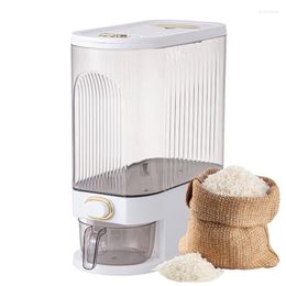 Bouteilles de stockage distributeur de riz baril hermétique alimentaire avec pointeur de temps conteneur sec de céréales organisation de garde-manger de cuisine