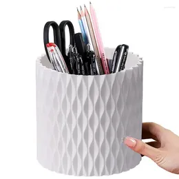 Botellas de almacenamiento de arte giratorio Organizador de suministro de lápiz para escritorio Organizar bolígrafos Crayons Marcadores y pinceles de pintura.Escritorio giratorio