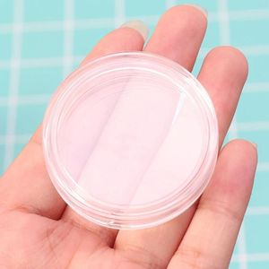 Bouteilles de stockage Round Acrylic Coin Box Competition Challenge For Cosmetic Jewelry Ring Collection Case