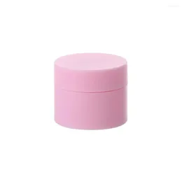 Bouteilles de stockage rondes rechargeables en plastique, pot cosmétique vide, conteneur de maquillage, crème pour le visage, fard à paupières, gel solaire, bouteille de voyage