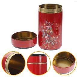 Bouteilles de rangement Round Tinplate Can Lip Gloss Conteneurs Jar en acier inoxydable Scellon des feuilles de thé simple