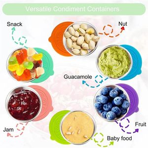 Opslagflessen salade furmercontainers lekbestendig met deksels 1.7 oz keukengereedschap en gadgets lunchbox kleine picknickreizen