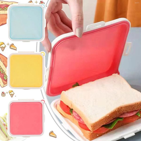 Bouteilles de stockage Sandwich Bento boîte bureau Portable chauffant scellé déjeuner à emporter légumes frais paniers de fruits réfrigérateur