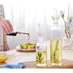 Bouteilles de rangement Scandinavian Style Glass Huile Pot Set Impossible Creative Kitchen Essentials