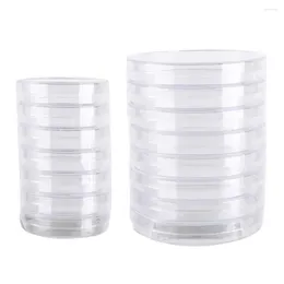 Bouteilles de stockage plastique scientifique 90x15mm Transparent 55x15mm plat de Culture de bactéries clair Petri plats stériles