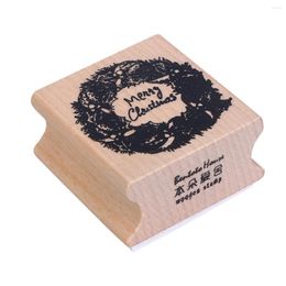 Bouteilles de rangement Scrapbooking Wooden Stamper Stampers Party Favors Printing Bamboo Christmas Toy Student