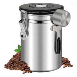 Opbergflessen verzegelde bus suiker koffieboon keuken kan stofzuigthee thee container pot home roestvrij staal html