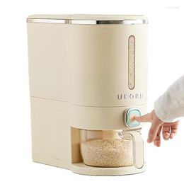 Bottiglie di stoccaggio Secchio di riso sigillato Dispenser a prova di polvere Contenitore automatico per insetti Controsoffitti Contenitore per alimenti per la casa