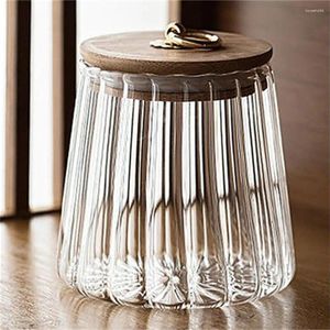 Bouteilles de stockage scellées en verre Transparent, Pot d'assaisonnement avec couvercle, Pot à sucre, thé, sel, poivre, accessoires de cuisine 750/630ml