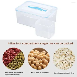 Opslagflessen Afdichten voedseldoos rijst korrel container cijfer BPA gratis transparante vers bijhouden voor granen
