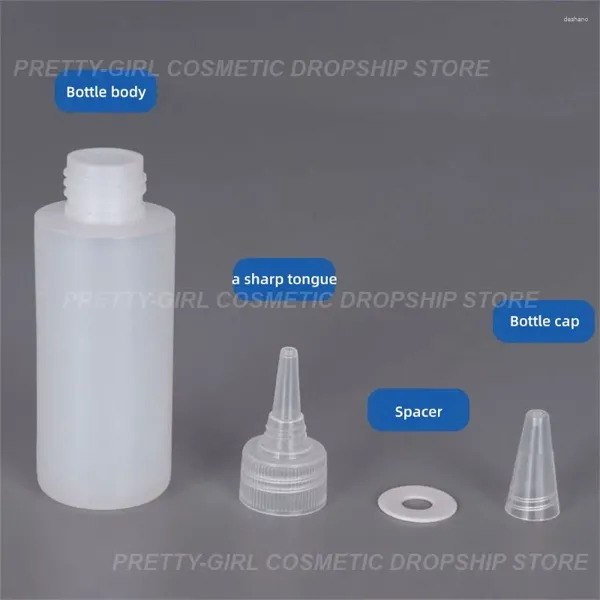 Bouteilles de stockage semi-transparents résistants aux fuites fiables et bouteille en plastique portable innovante de haute qualité pour les produits chimiques ménagers