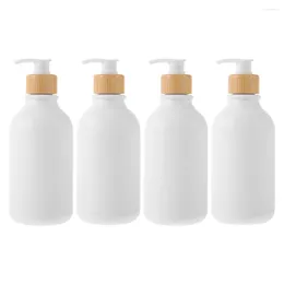 Bouteilles de stockage Bouteille de shampoing Pompe vide rechargeable Distributeur de savon pour les mains pour salle de bain Lavage du corps