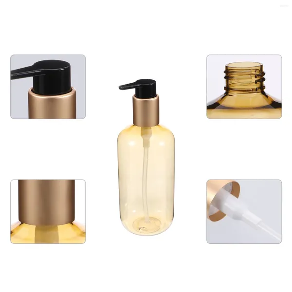 Bouteilles de rangement Shampooing Clissiner Body Wash Dispenser Lotion Press Bottle Liquid Soap Travel Silicone ingénieur