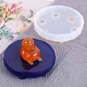 Bouteilles de stockage Silicone Base Moule BRICOLAGE Artisanat Artisanat Décor Accessoires Fournitures Pour Bougeoir Support Faire