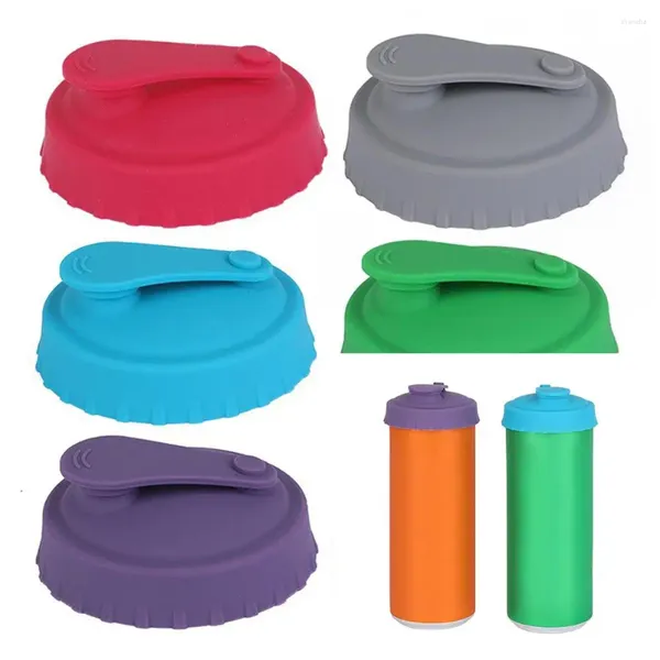 Bouteilles de rangement Le silicone peut couvrir 6 packs de lave-vaisselle à l'épreuve de fuite réutilisables pour le lavage de lavage pour les pique-niques extérieurs