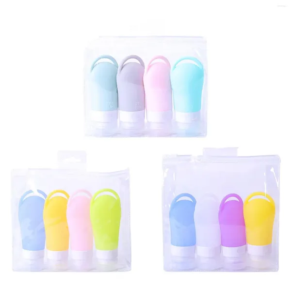 Bouteilles de rangement en silicone Travel Bottle Cosmetic Contineurs for Body Wash Soon Lotion