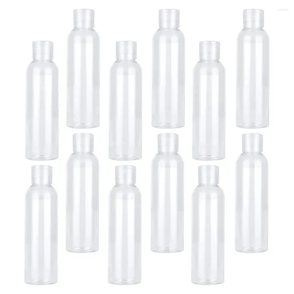 Bouteilles de stockage Petites bouteilles de shampoing de voyage vides: 12 pièces 120 ml distributeur d'huile essentielle organisateur de cosmétiques pot d'échantillon récipient de douche pour