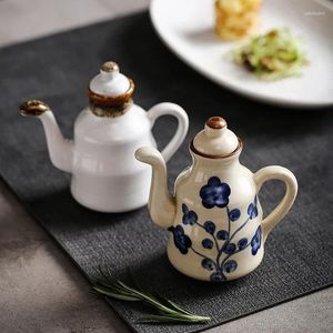 Opslagflessen kleine vinaigrette Japanse pot olijfdecoratie keuken ketel oliebak ceramische gebruiksvoorwerpen thuis kruiden theepot