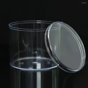 Bouteilles de rangement collation jar scellée de cuisine alimentation en plastique couvercle de céréales contenants couvercles