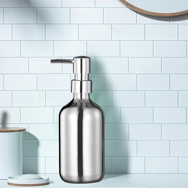 Le stockage met en bouteilles le miroir 500ml de distributeur de savon pour le liquide de lavages de corps de salle à manger