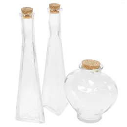 Opslagflessen souvenir zand decoratieve fles die drift versiering glazen containers transparante potten leeg terrarium mist
