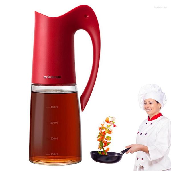 Bouteilles de stockage Distributeur de sauce de soja Conteneur de distribution d'huile 500 ml Cruet Vinaigre Bouteille Large