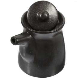 Bouteilles de stockage Sauce soja Pot vinaigre condiment distributeur rétro décor huile verseur assaisonnement céramique multi-fonction Pot Aromatizante Para