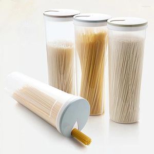 Opslagflessen Spaghetti Box Noodle luchtdichte multifunctionele organisator keuken graan voedselcontainer