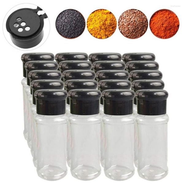 Bouteilles de stockage Bouteille d'épices Poivre Pot d'assaisonnement noir 100ml Barbecue Condiment Gadgets de cuisine Ingrédients en poudre Embouteillage