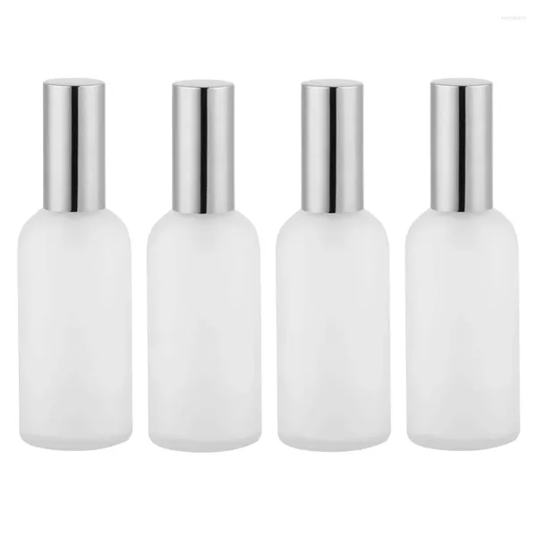 Botellas de almacenamiento Spray Botella de perfume Pulverizador de vidrio 100 ml Recargable Vacío Claro