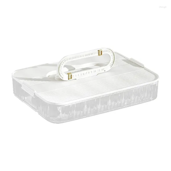 Bouteilles de rangement Boîte de bouletage empilable avec couvercle de préservation des aliments Crisper Container Base d'organisation de cuisine imperméable