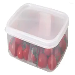 Opslagflessen stapelbare fruitcontainers voor koelkast doos Food-grade keuken vriezer transparant rechthoekig