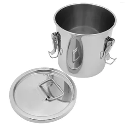Bouteilles de rangement en acier inoxydable scellé seau d'eau pot alimentaire portable keg portable thé à air hermétique 201 201