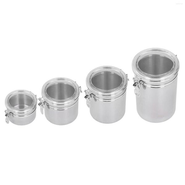 Botellas de almacenamiento de acero inoxidable, lata sellada, contenedor de alimentos, bote hermético para el hogar, cocina, frutas secas, leche en polvo, té