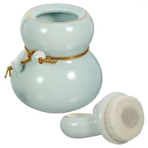 Opslagflessen Sugar Bowl Ceramic Tea Food Containers met deksel Ceramics koffiebus