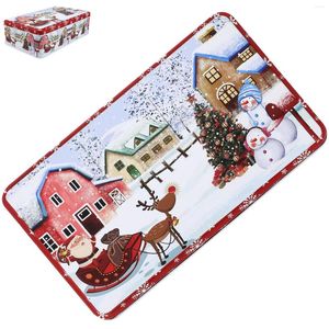 Opslagflessen Sugar Case Christmas Candy Tins Holder Sweet Container Containers Cookie Decorations