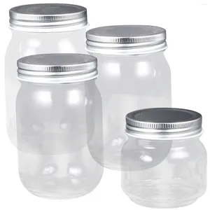 Bouteilles de stockage Terrarium Conteneur Flacon Scellement Confiture Sirop Miel Pot Conteneurs Transparents Distributeurs Ménagers Bocaux À Couvercle