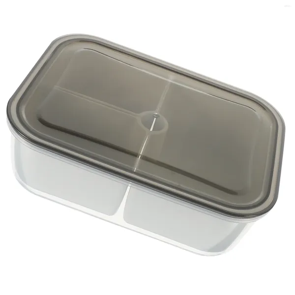 Bouteilles de stockage trois compartiments de vidange durables pour utiliser des boîtes de réfrigérateur préparation de repas de légumes Pp