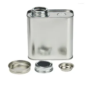 Bouteilles de stockage en fer blanc, réservoir de grains de café en poudre, Valve unidirectionnelle scellée, récipient en verre Portable d'échappement