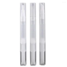 Opslagflessen gereedschap Cuticle Oil Applicator Roteren Repacking Vacuümpen Transparante draai Lege nagelreizen Cosmetische container