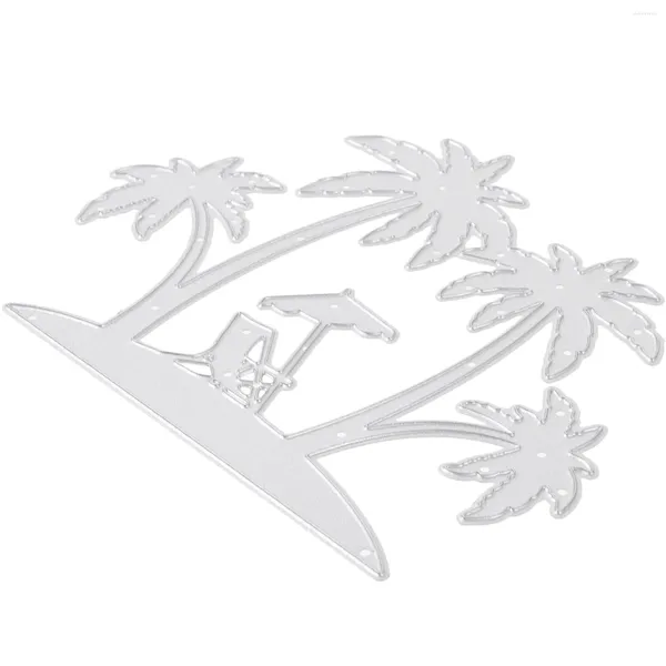 Bouteilles de rangement outils pour enfants Po Die Cutts Beach Coconut Tree Tree DIY Moule de moule Card Faire de la coupe en métal Enfant