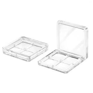 Opslagflessen Tool Trays Oogschaduwpaletten Lege make -up pallets lippenstift Clear Container Hollow