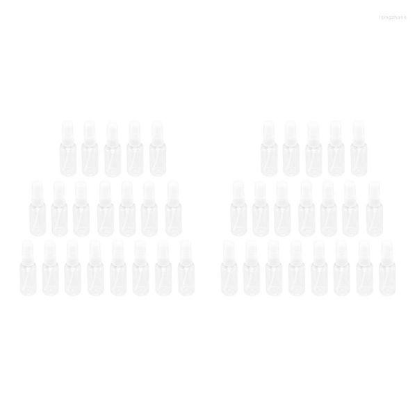 Botellas de almacenamiento Top Deals 40 PCS 30 Ml (1Oz) Botella de spray de niebla de plástico transparente Pulverizador recargable portátil de viaje transparente