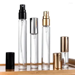 Bouteilles de rangement bouteille cosmétique en verre transparent 10 ml d'eau reconstituant le saltère de sous-paire de presse