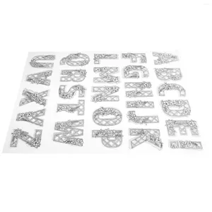 Bouteilles de stockage Timbres de tampon en silicone transparent pour l'artisanat Thème de l'alphabet Scrapbooks Cartes de cartes vintage décoratives Gel de silice DIY Rétro