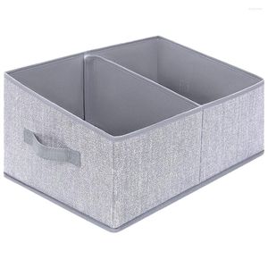 Bouteilles de stockage Bacs trapézoïdaux Grands paniers de placard Panier en tissu pliable Vêtements pliants