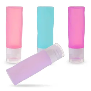 Bouteilles de rangement voyage pour les articles de toilette 3oz TSA CONTENSEURS DE TAILLE SILICONE approuvés BPA BPA TUBES DE FEUX FREE REMPLILLABLE